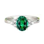 Emerald Adjustable Women’s Ring for Special Occasions