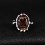 Stunning 5.7ct Smoky Quartz Cocktail Ring