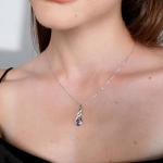 February Birthstone Amethyst Infinity Necklace for Women