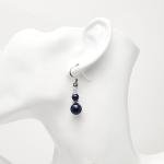 Natural Gemstone Dangle Earrings with Sterling Silver