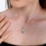 November December Birthstone Infinity Necklace for Women