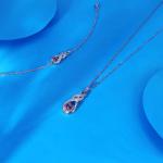 February Birthstone Amethyst Infinity Necklace for Women