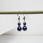 Natural Gemstone Dangle Earrings with Sterling Silver