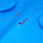 November December Birthstone Infinity Necklace for Women