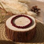Garnet Beaded Bracelet for Luck and Relief