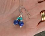 Lapis Lazuli and Turquoise Sterling Silver Drop Earrings