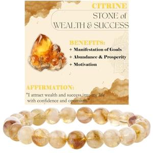 Citrine Wealth & Success Stretch Bracelet for Women
