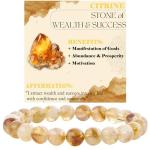 Citrine Wealth & Success Stretch Bracelet for Women