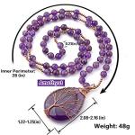 Raw Amethyst Tree of Life Necklace for Everyone