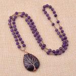 Raw Amethyst Tree of Life Necklace for Everyone