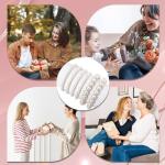 Floral Pearl Stretch Bracelet Set - 6 Pieces