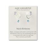 Aquamarine Hoop Earrings for March Birthstone Lovers