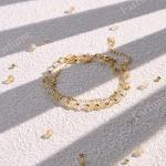 Citrine Crystal Beaded Bracelet for Women