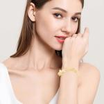 Citrine Crystal Beaded Bracelet for Women