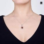 Honey Amber Sun Pendant in 925 Sterling Silver