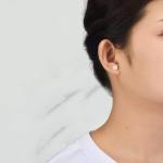 Moonstone Stud Earrings with Inspirational Quote Card