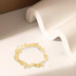 Citrine Crystal Beaded Bracelet for Women