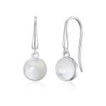Moonstone Drop Earrings by Philip Jones