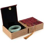 Green Jade Bangle Bracelet for Women with Gift Box