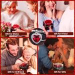 Real Rose Crystal Necklace with Ruby Pendant