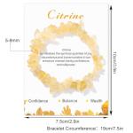 Citrine Crystal Beaded Bracelet for Women