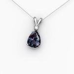 Alexandrite Color Change Pendant in Sterling Silver