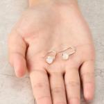 Moonstone Drop Earrings by Philip Jones