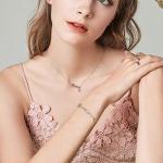 Peridot August Birthstone Bracelet with Heart Charms