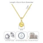 18k Gold Plated November Birthstone Topaz Necklace