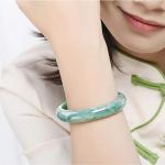 Green Jade Bangle Bracelet for Women with Gift Box