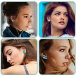 Turquoise Stud Earrings - 6 Pairs for Women