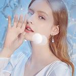 Moonstone Teardrop Sterling Silver Dangle Earrings