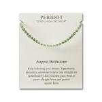 August Birthstone Friendship Slider Bracelet with Peridot