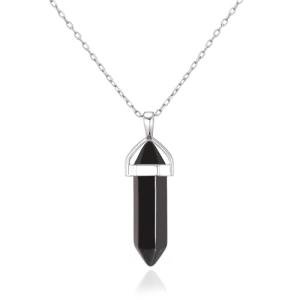 Philip Jones Black Onyx Gemstone Necklace