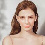 Silver Moonstone Stud Earrings for Women and Teens