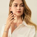 Peridot Tree of Life Bracelet in Sterling Silver