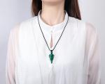 Malachite Pendant Necklace for Men and Women