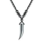 Hematite Beaded Pendant Necklace with Gift Box