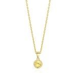 18k Gold Plated November Birthstone Topaz Necklace