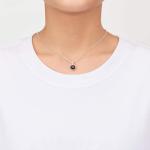 Philip Jones Silver Black Onyx Gemstone Necklace