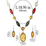 Tibetan Silver Water Drop Necklace & Earring Set