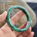 Natural Green Jade Bangle Bracelet for Men