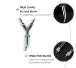 Hematite Beaded Pendant Necklace with Gift Box