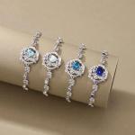 Peridot Tree of Life Bracelet in Sterling Silver