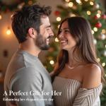 Moissanite Pendant Necklace in White Gold