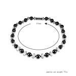 Unisex Magnetic Hematite Beads Therapy Necklace