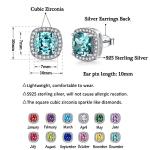 Sterling Silver Tanzanite Stud Earrings for Women