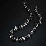 Unisex Magnetic Hematite Beads Therapy Necklace