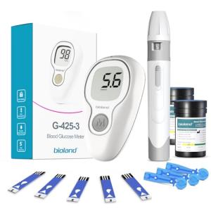 Bioland Blood Glucose Monitor Kit with 50 Test Strips