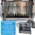 Airbrush Spray Booth with Touch Control & LED Lights